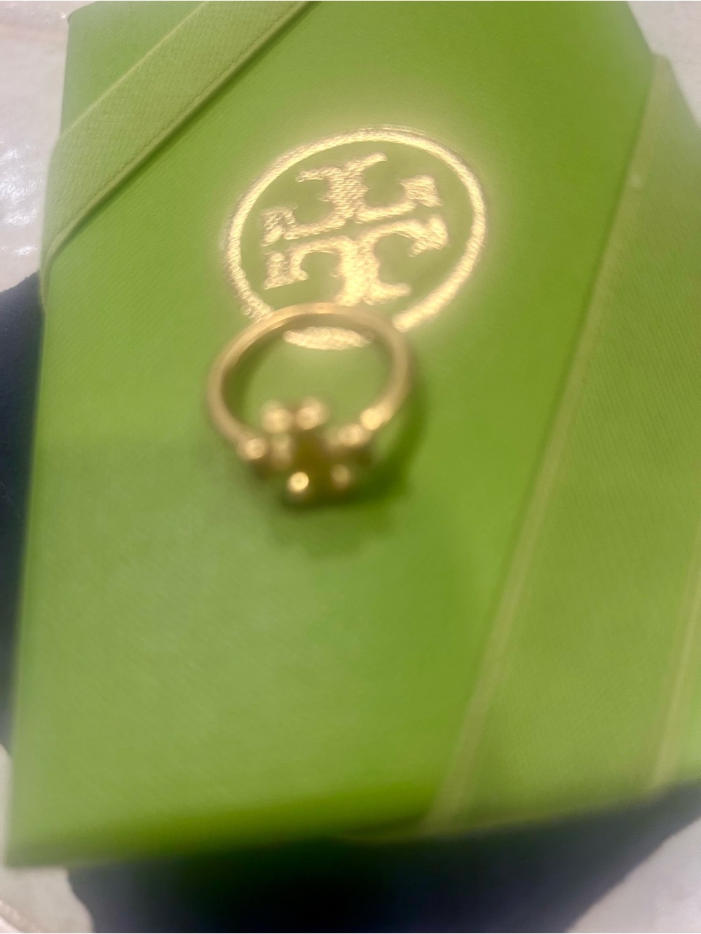 💕💕💕Tory Burch size 7 Kira gold ring